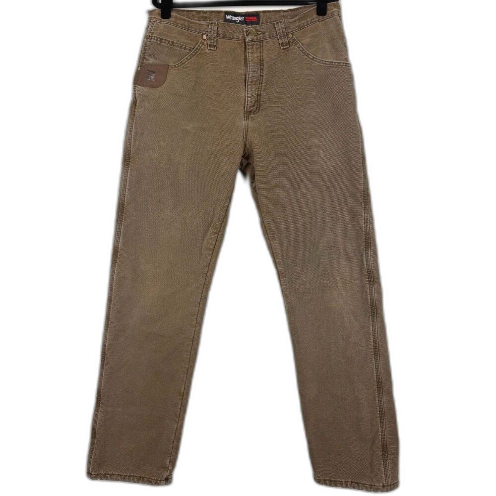 Wrangler Riggs Workwear Insulated Pants Mens 34x34 Brown